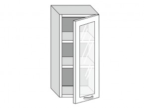 19.40.3 Шкаф настенный (h=913) на 400мм с 1-ой стекл. дверцей в Берёзовском - beryozovskij.магазин96.com | фото
