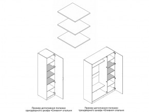 Комплект полок шкафа 1 дверного или 3 дверного в Берёзовском - beryozovskij.магазин96.com | фото