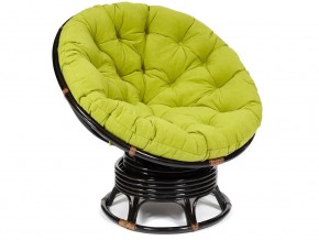 Кресло-качалка Papasan w 23/01 B с подушкой Antique brown, флок Олива в Берёзовском - beryozovskij.магазин96.com | фото