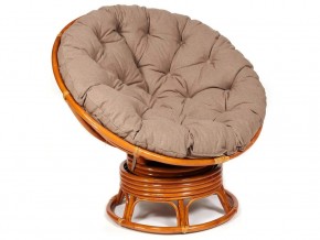 Кресло-качалка Papasan w 23/01 B с подушкой Cognac, экошерсть Коричневый в Берёзовском - beryozovskij.магазин96.com | фото