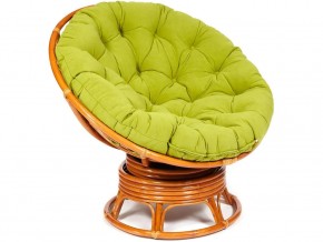 Кресло-качалка Papasan w 23/01 B с подушкой Cognac, флок Олива в Берёзовском - beryozovskij.магазин96.com | фото