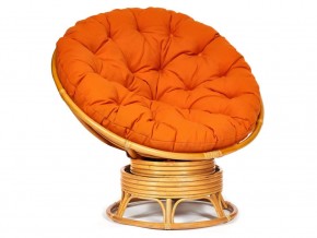 Кресло-качалка Papasan w 23/01 B с подушкой Honey, ткань Оранжевый в Берёзовском - beryozovskij.магазин96.com | фото