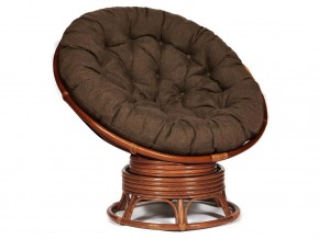 Кресло-качалка Papasan w 23/01 B с подушкой Pecan, ткань Коричневый в Берёзовском - beryozovskij.магазин96.com | фото