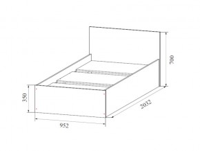 Кровать одинарная (Без матраца 0,9*2,0) в Берёзовском - beryozovskij.магазин96.com | фото